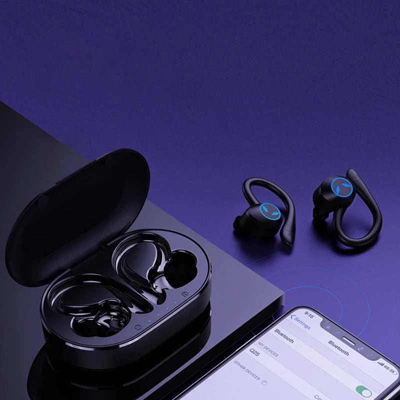 High Quality Wireless Bluetooth Earphones With Over The Ear Sports Noise Reduction And Ultra Long Battery Life Technology